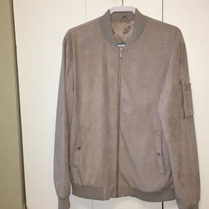 TOPMAN NEVER WORN BEIGE BOMBER JACKET